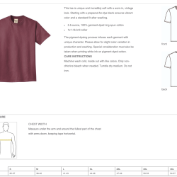 Beach Washed Garment-Dyed T-shirt (Cherry Blossom)